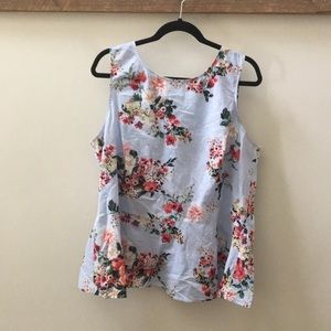 Tommy Hilfiger peplum sleeveless top